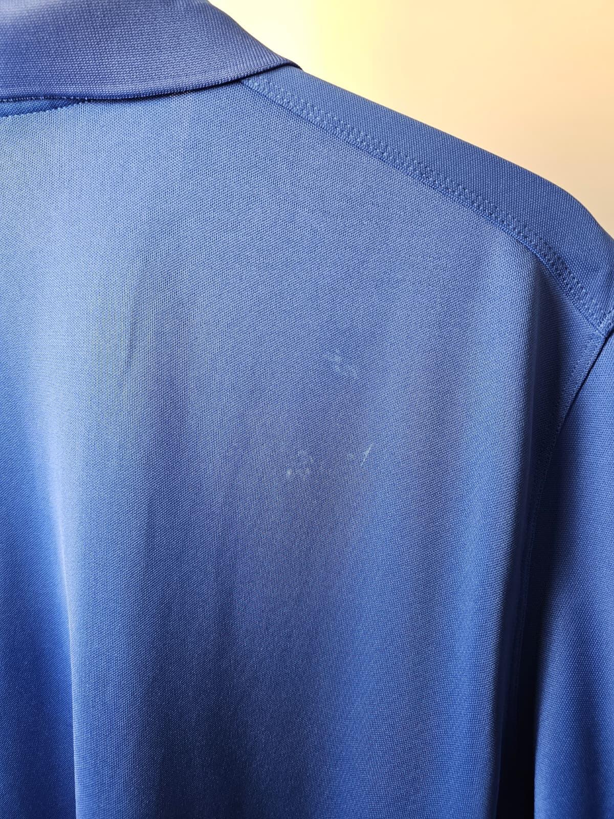Nike Golf Dri-Fit Short Sleeve Activewear Button Polo Shirt - L/Large - Blue