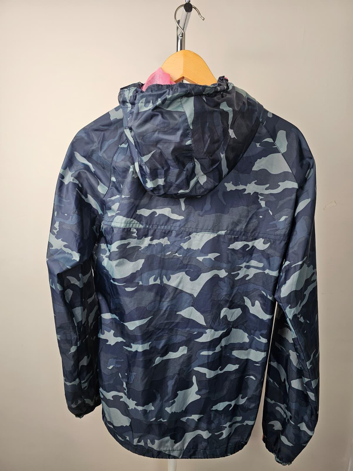 Superdry Women's Sport Lightweight Camouflage Windbreaker Rain Jacket - M/Medium