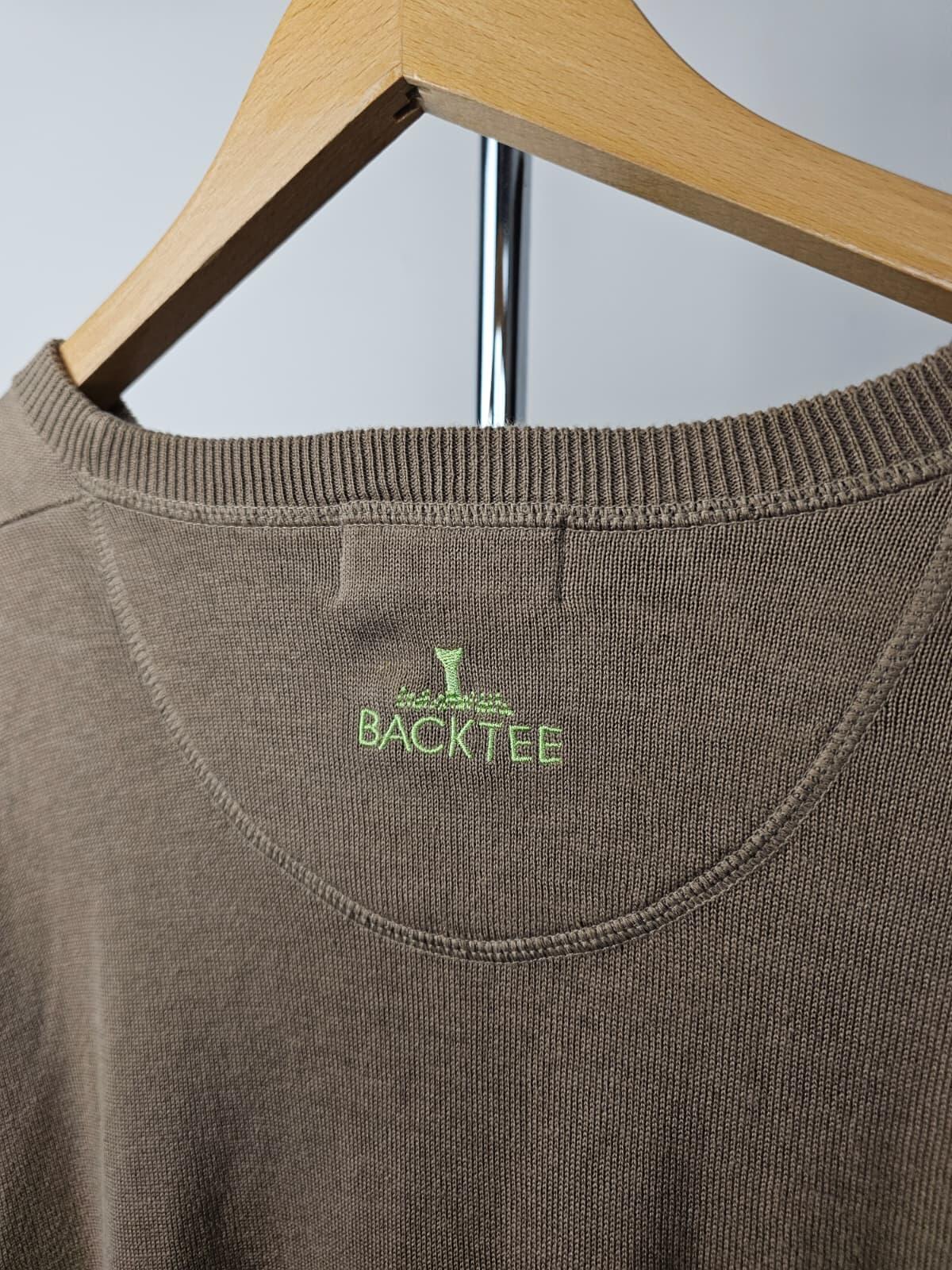 Back Tee Sportswear Mens Round Neck Pullover Jumper/Sweater - L/Large - Brown