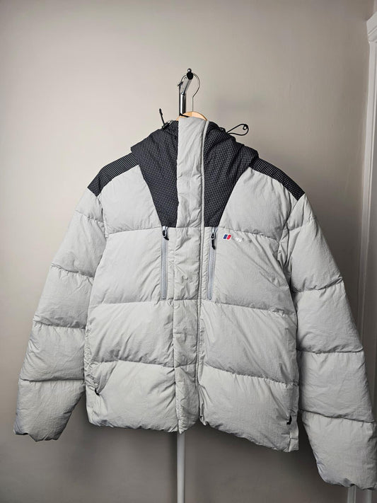 Berghaus Womens Genuine Hydro Down 600 Full Zip Hooded Puffer Jacket - 14 - Grey