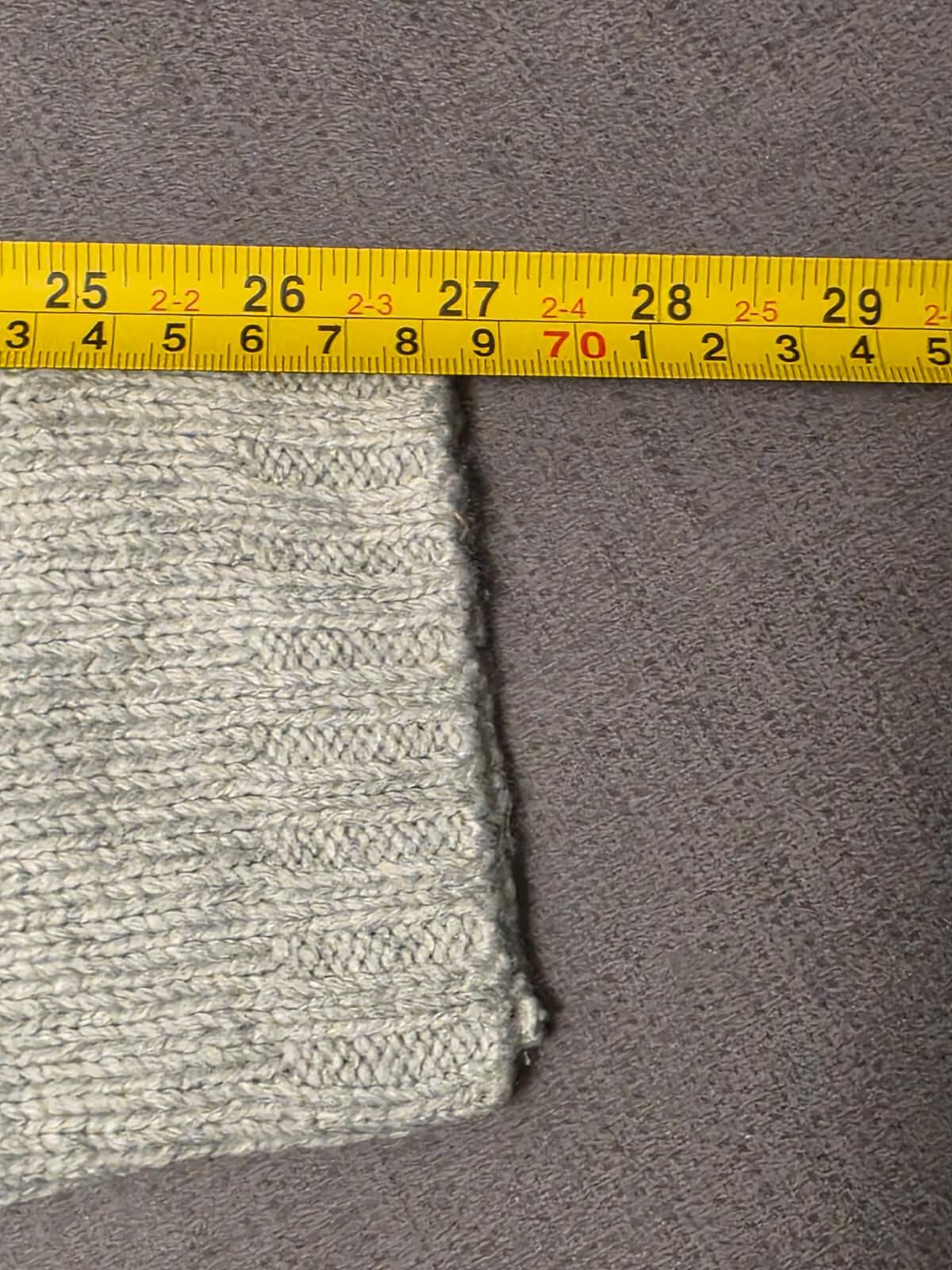 Sea Salt Cornwall  Pullover Fisherman Merino Blend Knitted Jumper - 14 - Grey