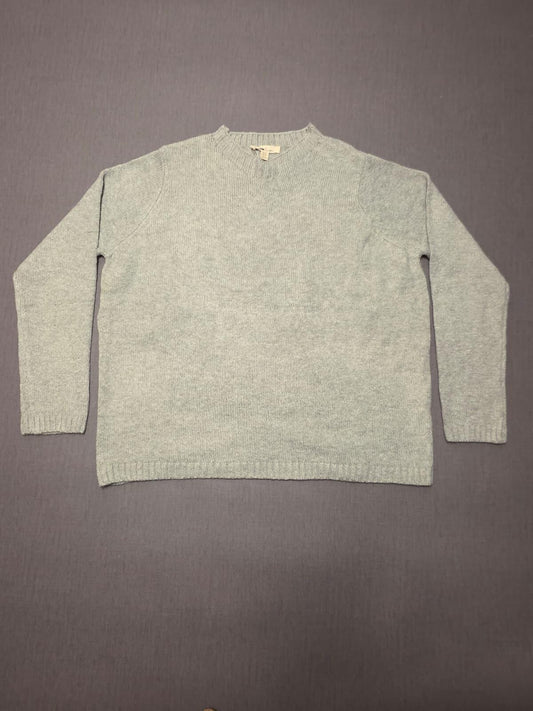 Sea Salt Cornwall Smart Casual Fisherman Merino Blend Knitted Jumper - 20 -Grey