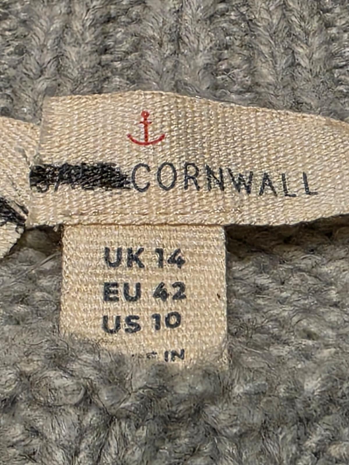 Sea Salt Cornwall Smart Casual Fisherman Merino Blend Knitted Jumper - 14