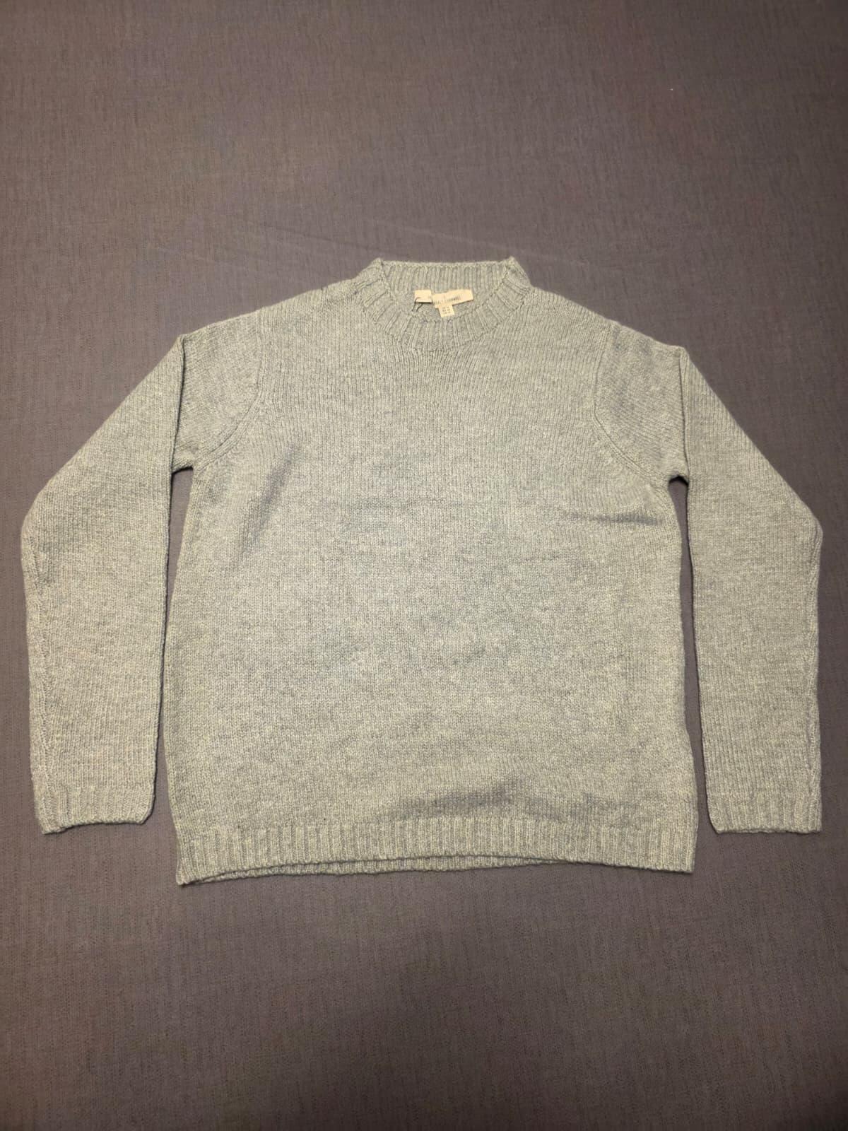 Sea Salt Cornwall Smart Casual Fisherman Merino Blend Knitted Jumper - Grey - 14