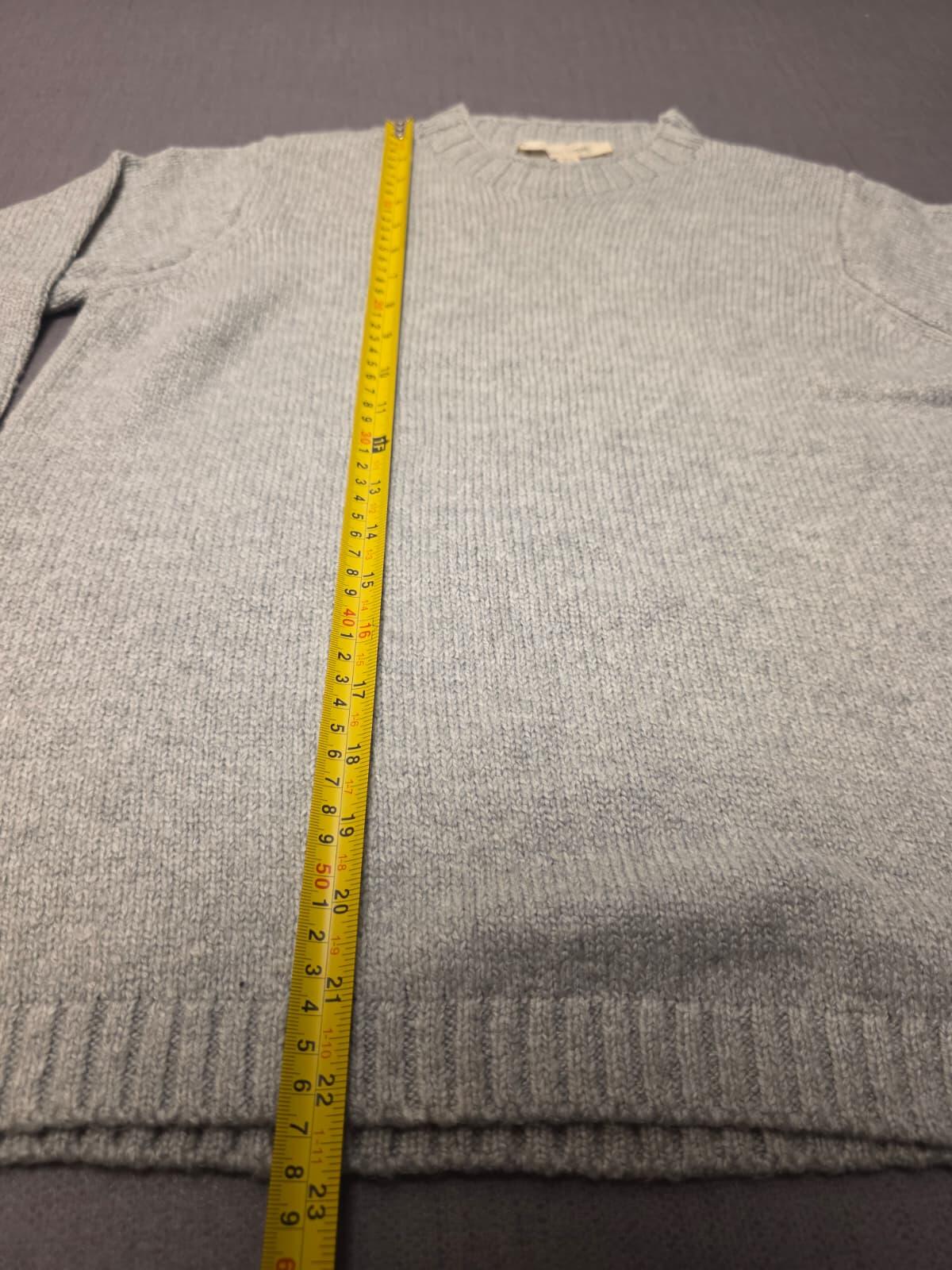 Sea Salt Cornwall Smart Casual Fisherman Merino Blend Knitted Jumper - Grey - 14