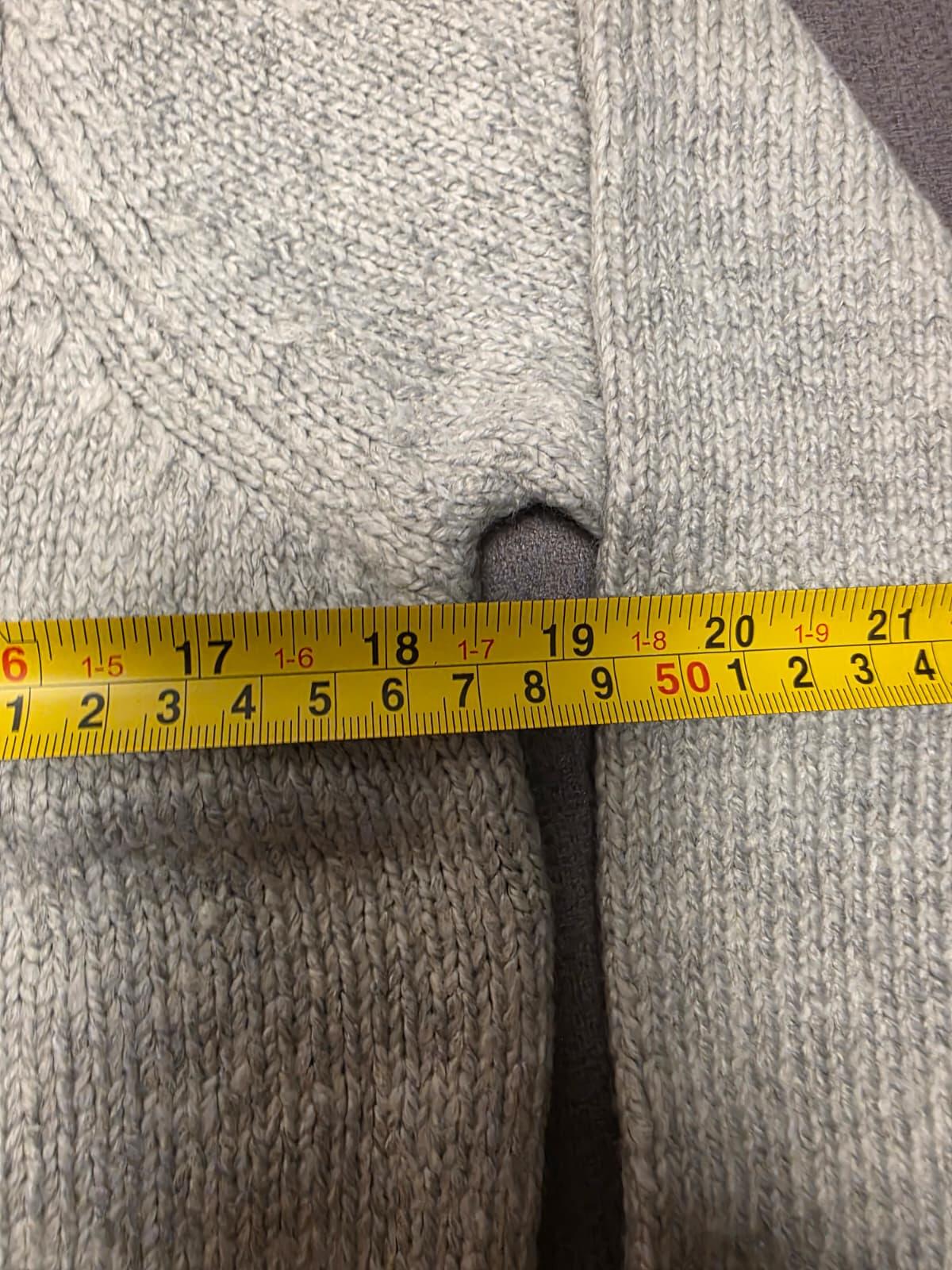 Sea Salt Cornwall Smart Casual Fisherman Merino Blend Knitted Jumper - Grey - 14