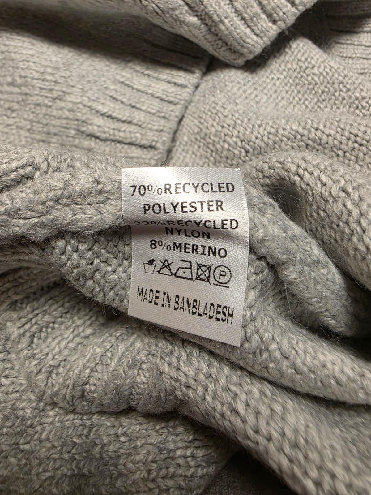 Sea Salt Cornwall Smart Casual Fisherman Merino Blend Knitted Jumper - Grey - 14