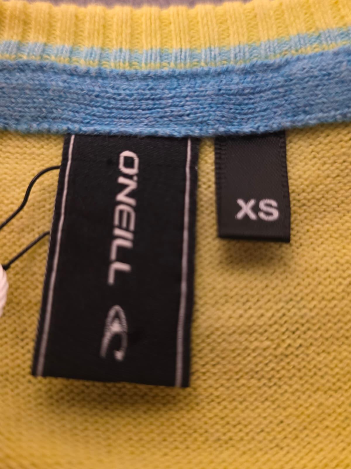 O'Neill Mens V-Neck Pullover Long Sleeve Jumper/Sweater - XS/Extra Small -Yellow