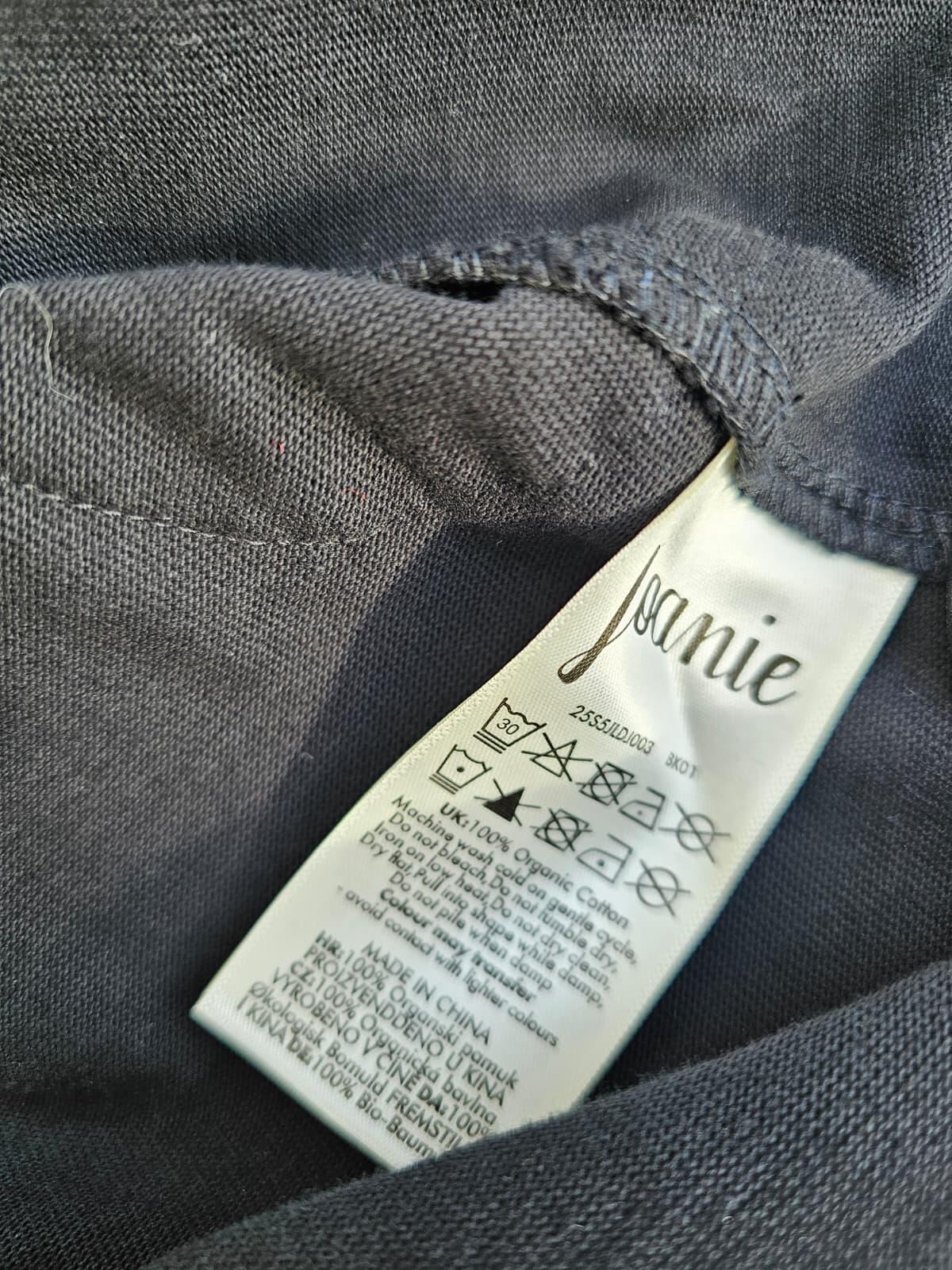 Joanie Ohlson V-Neck Pinafore Dress With Pockets - UK 18 - Black