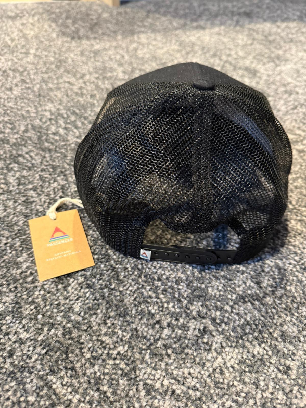 Passenger Embroidered Text Unisex Trucker Style Hat/Cap - L/Xl - Black
