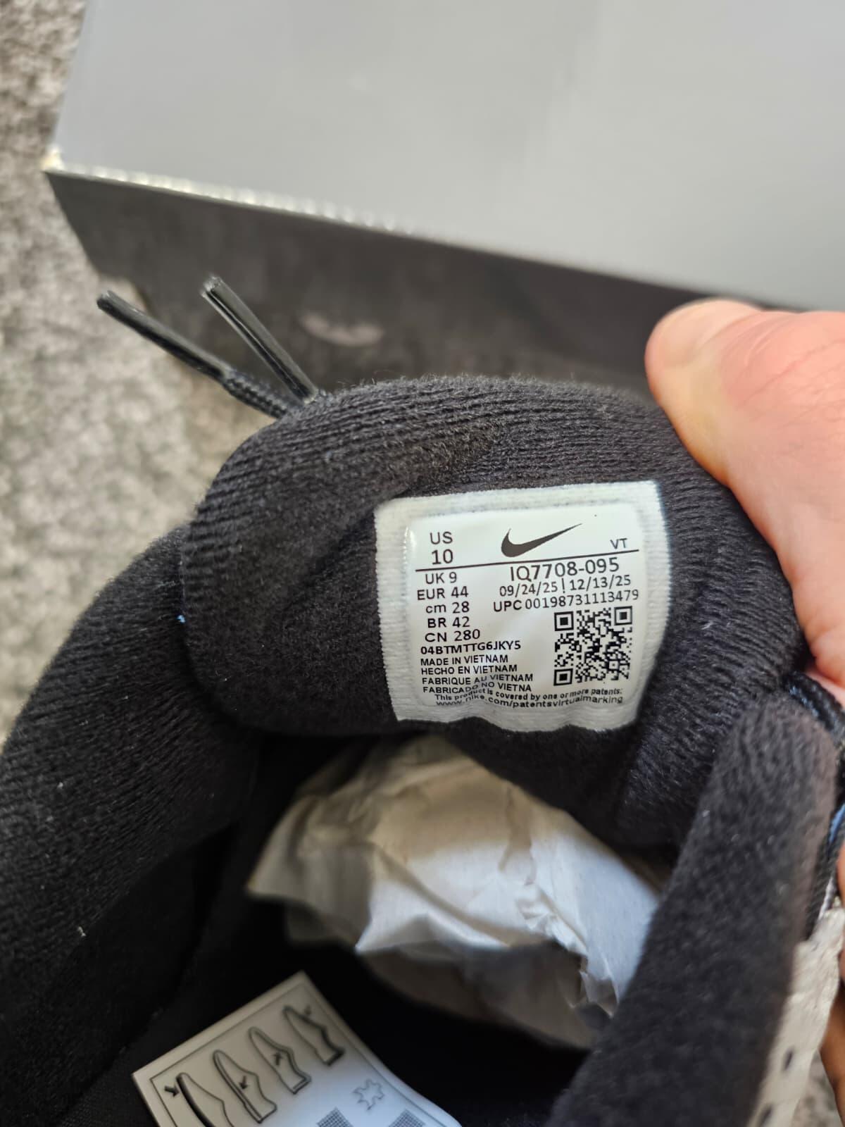 Palace x Nike Air Max 95 Big Bubble Trainers/Sneakers - 9 - Black/Silver