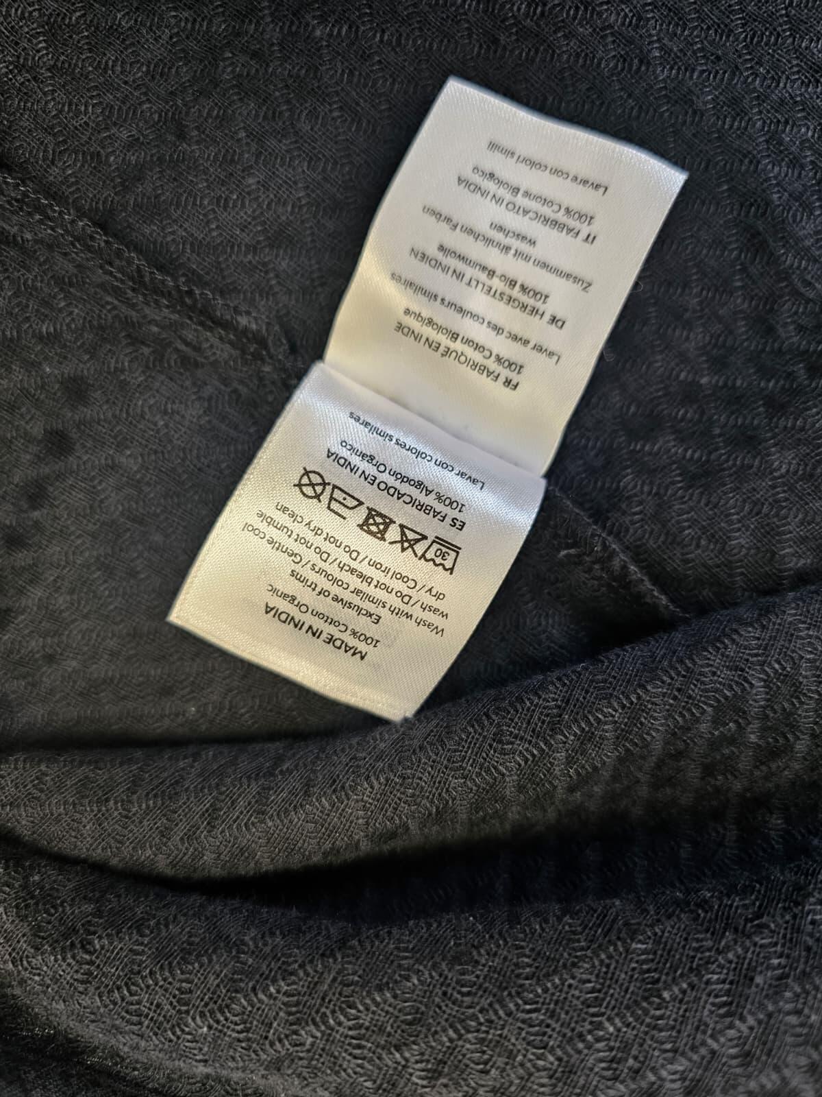 Passenger Petal Organic Cotton Textured Long Sleeve Top - S/Small/10 - Black