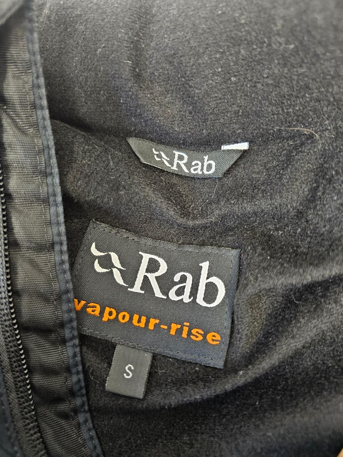 Rab Vintage Mens Vapour Rise VR Trail Full Zip Fleece Lined Hooded Jacket - S