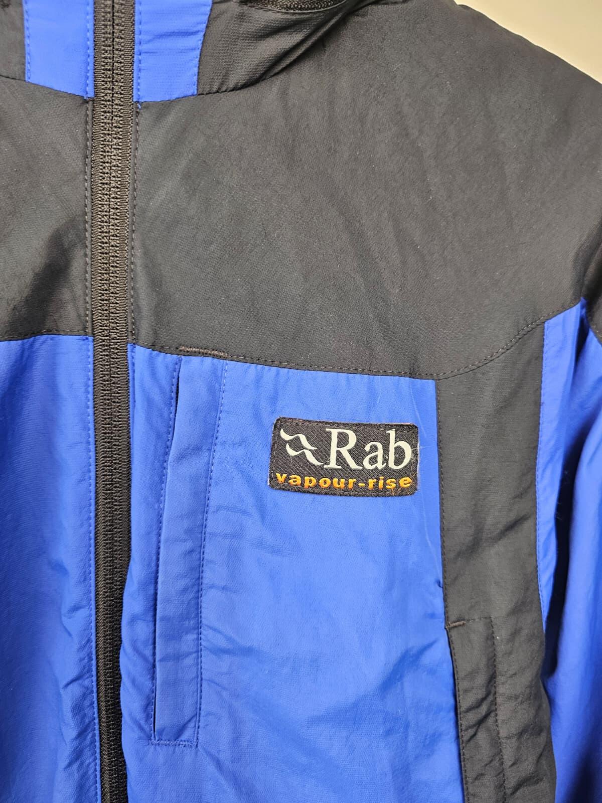 Rab Vintage Mens Vapour Rise VR Trail Full Zip Fleece Lined Hooded Jacket - S