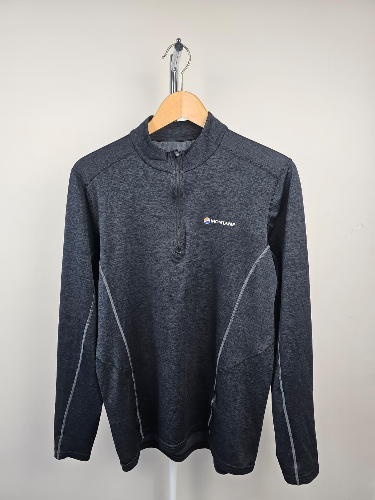 Montane Men's Long Sleeve 1/4 Zip Activewear Hiking/Walking Base Layer Top - M