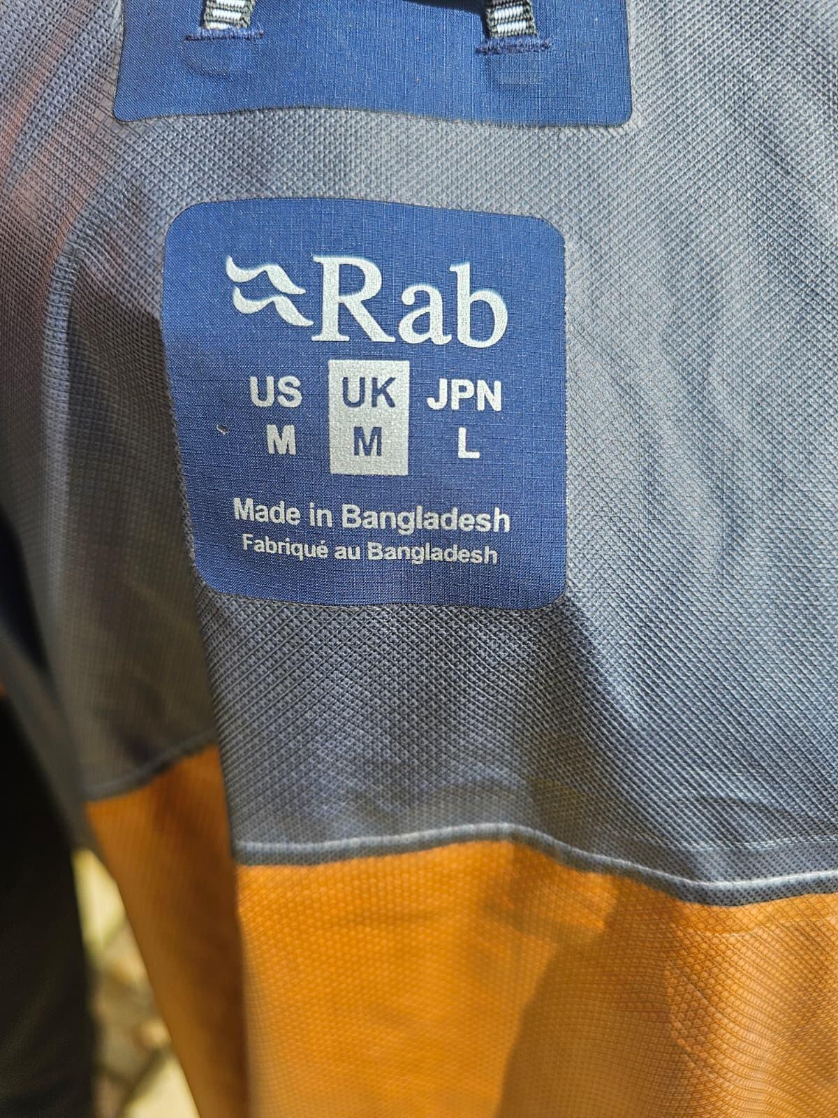 Rab Men's Full Zip Hooded Waterproof Hiking Rain Jacket/Coat - M/Medium