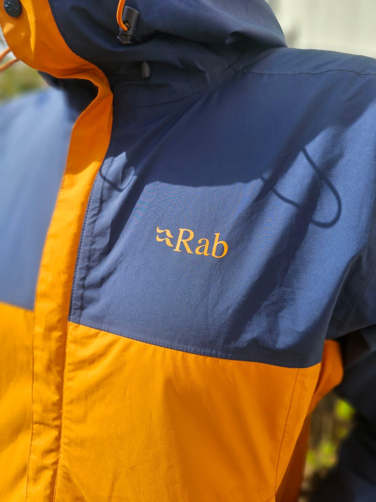 Rab Men's Full Zip Hooded Waterproof Hiking Rain Jacket/Coat - M/Medium