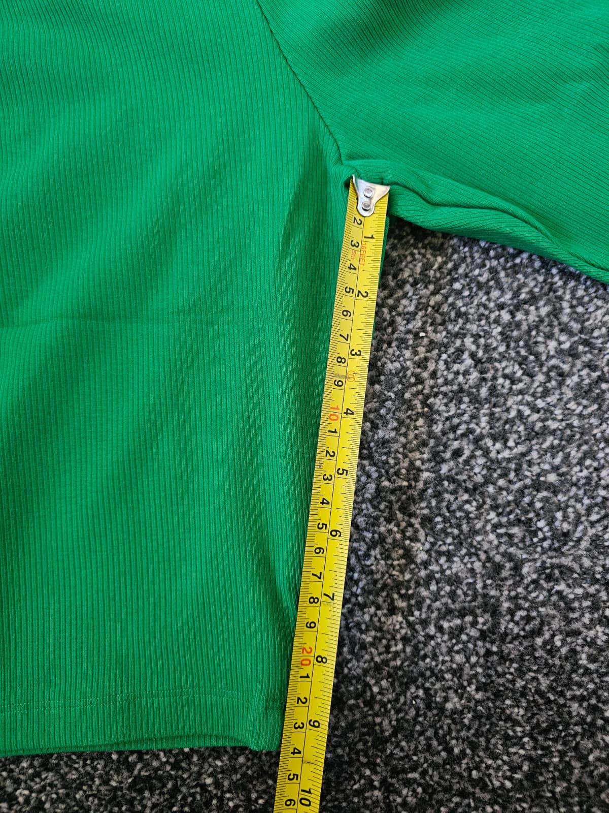 Adidas Women's Lounge/Activewear Rib/Ribbed Ribbed Shorts - S/Small (8-10)-Green
