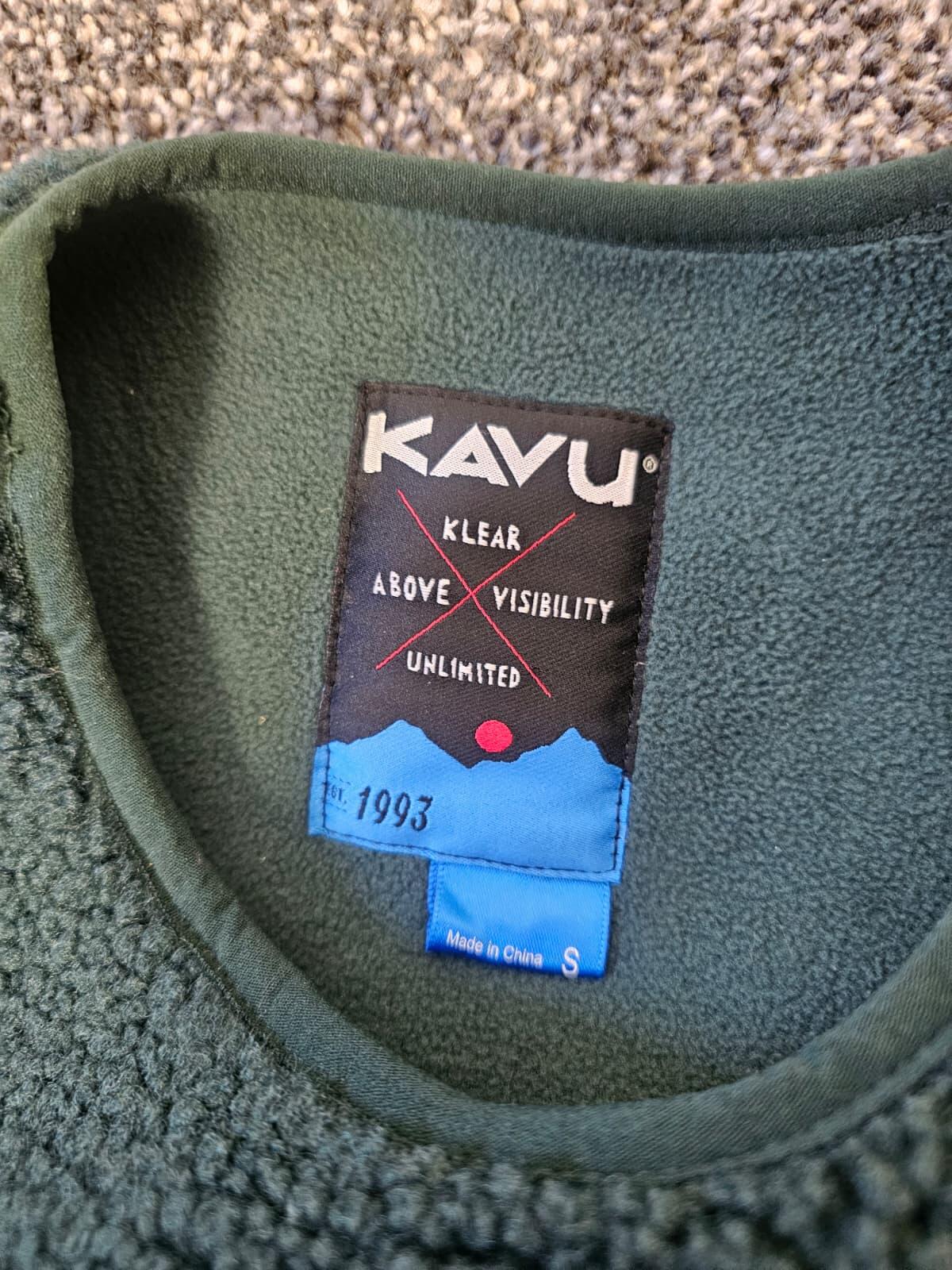 KAVU Mens Pullover Warm Sherpa Fleece Jumper/Sweatshirt - S/M Small Medium
