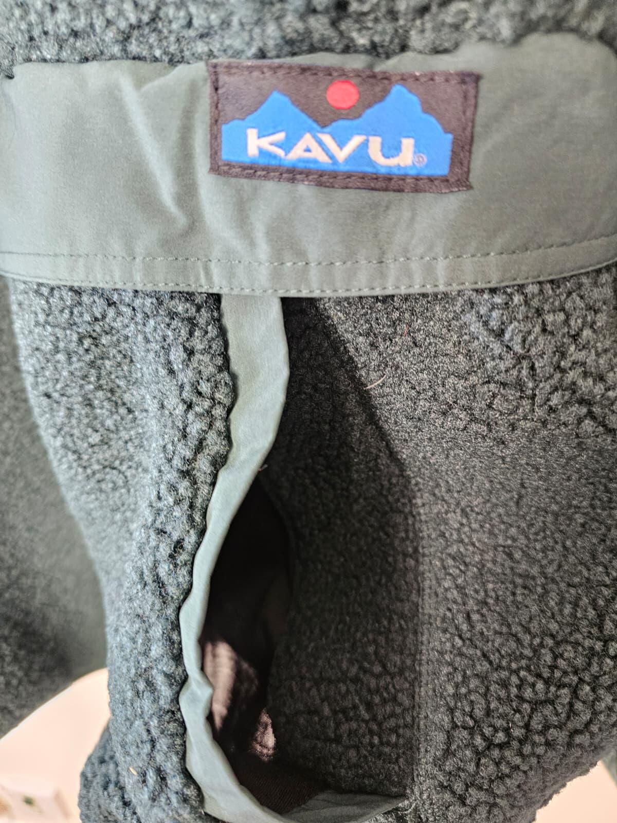 KAVU Mens Pullover Warm Sherpa Fleece Jumper/Sweatshirt - S/M Small Medium