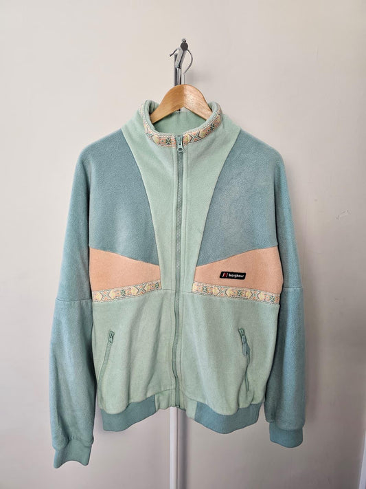 Berghaus Full Zip Tramantana Aztec Fleece Jacket - M/Medium - Unisex-Multicolour