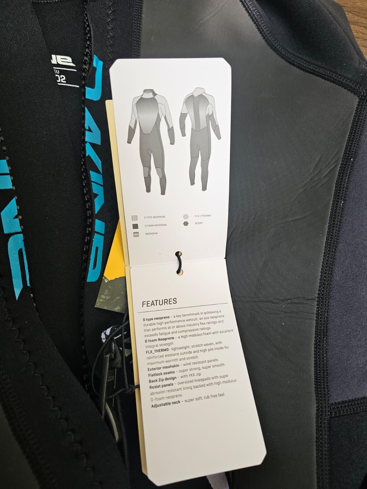 Dakine Men's Quantam Water Sports Back Lock Full Zip 3/2 Wetsuit -L/T/Large Tall