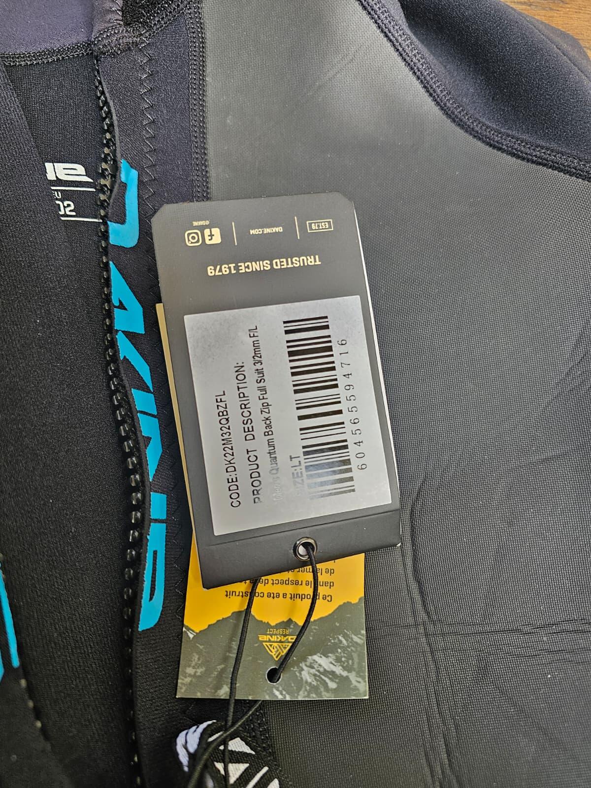Dakine Men's Quantam Water Sports Back Lock Full Zip 3/2 Wetsuit -L/T/Large Tall