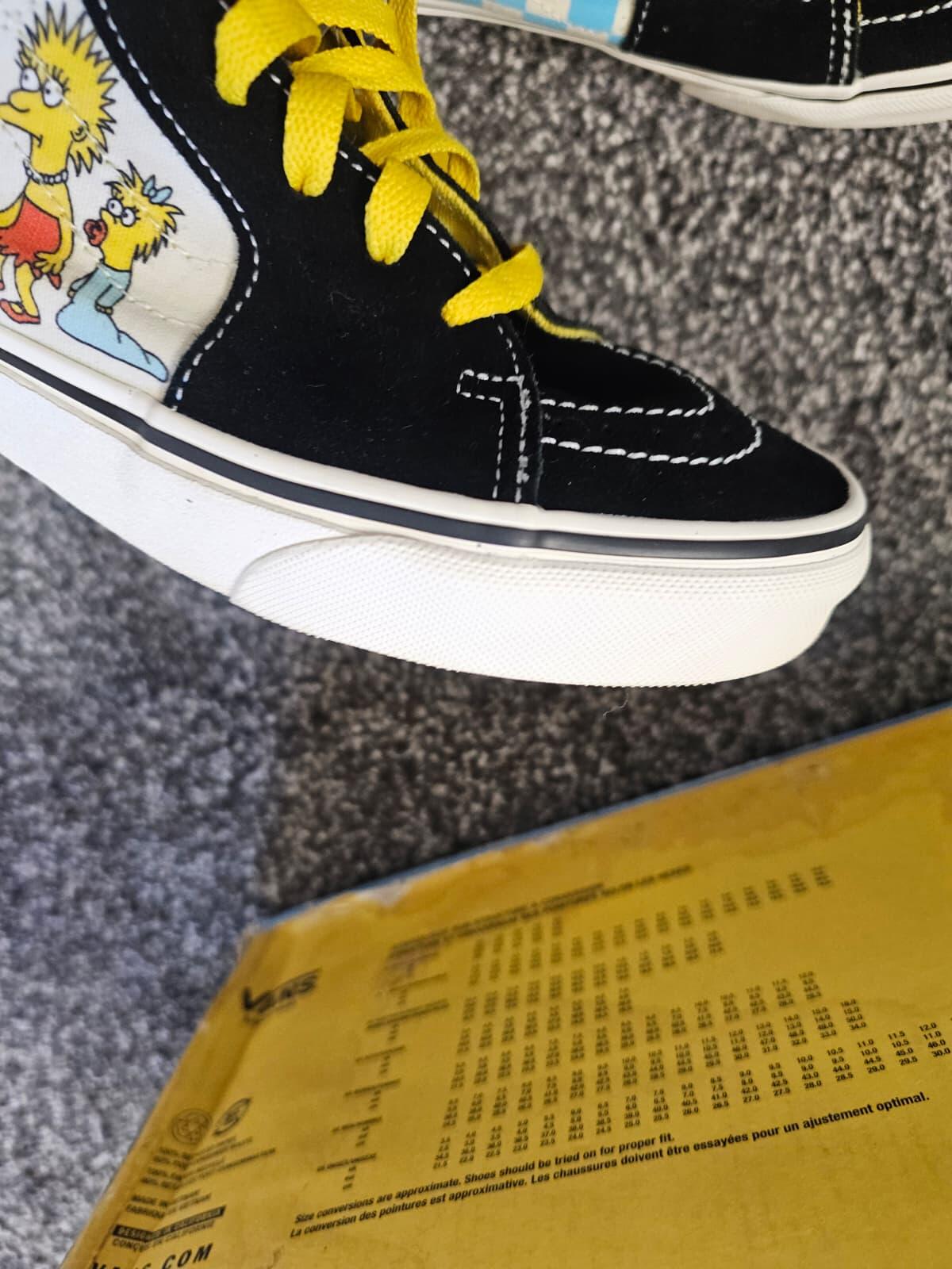 Awesome Vans X The Simpsons 1987-2020 Sneakers Trainers UK 5/EU38 Rare Collector