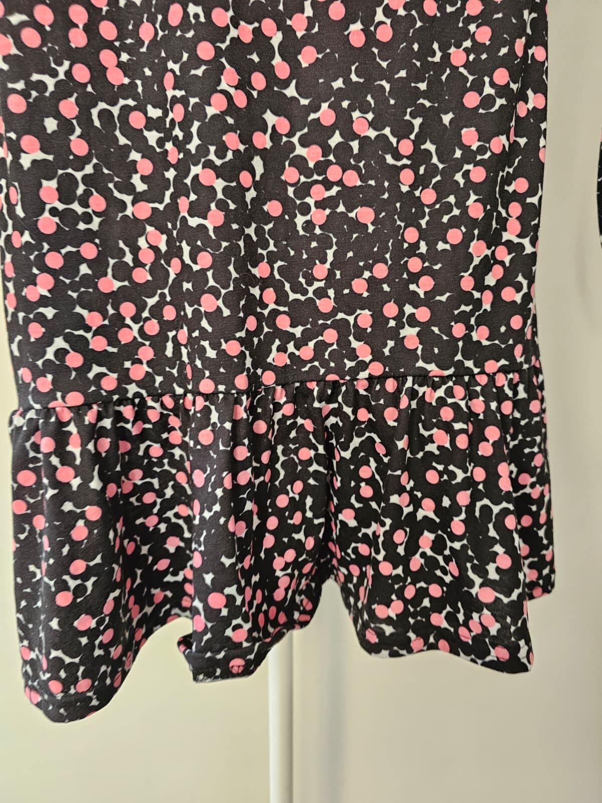 Lola Skye High-Neck Long Sleeve Mini Dress - Spots - UK 6 - New With Tags