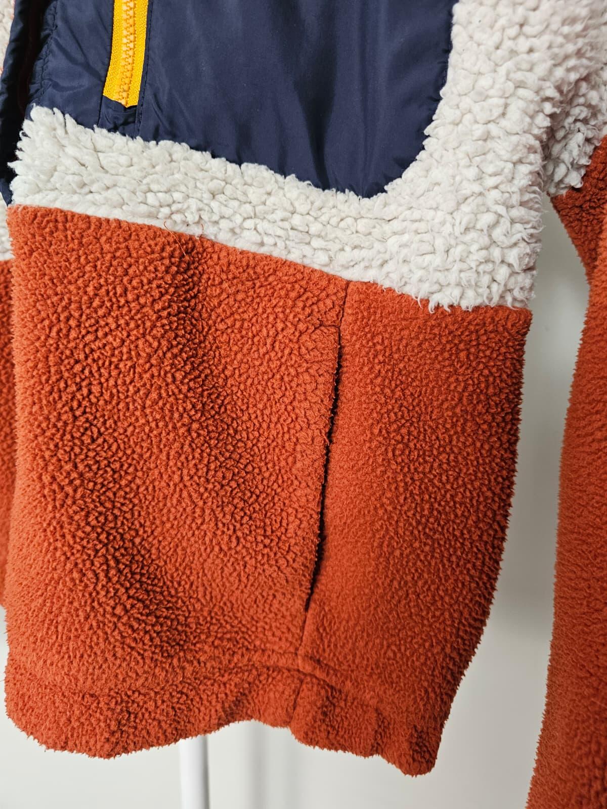 Columbia Womens Snap Button Pullover Cropped Fleece Jumper - S/Small/8 - Fox