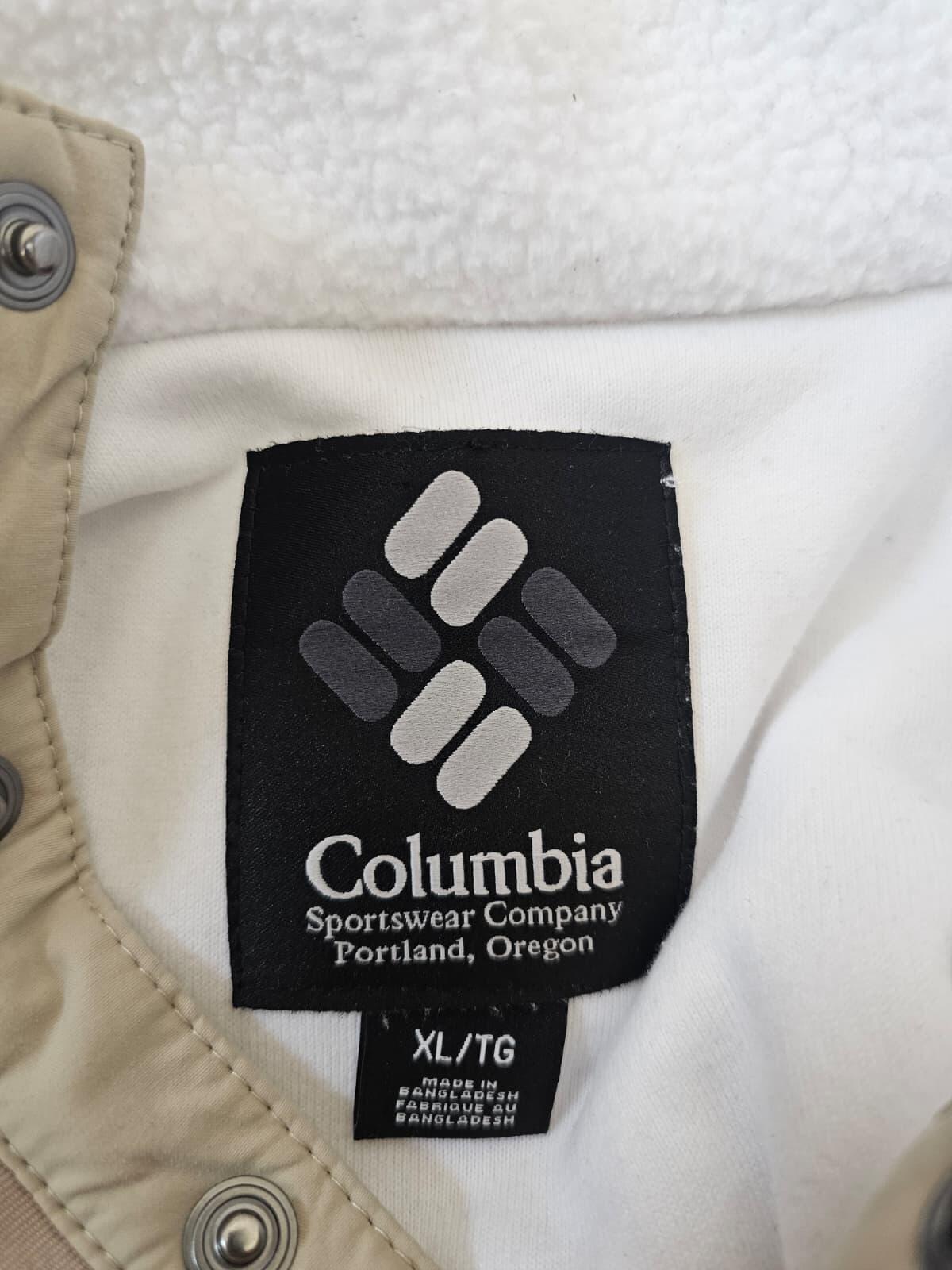 Columbia Womens Pullover Snap Button Fleece Jumper - XL/Extra Large