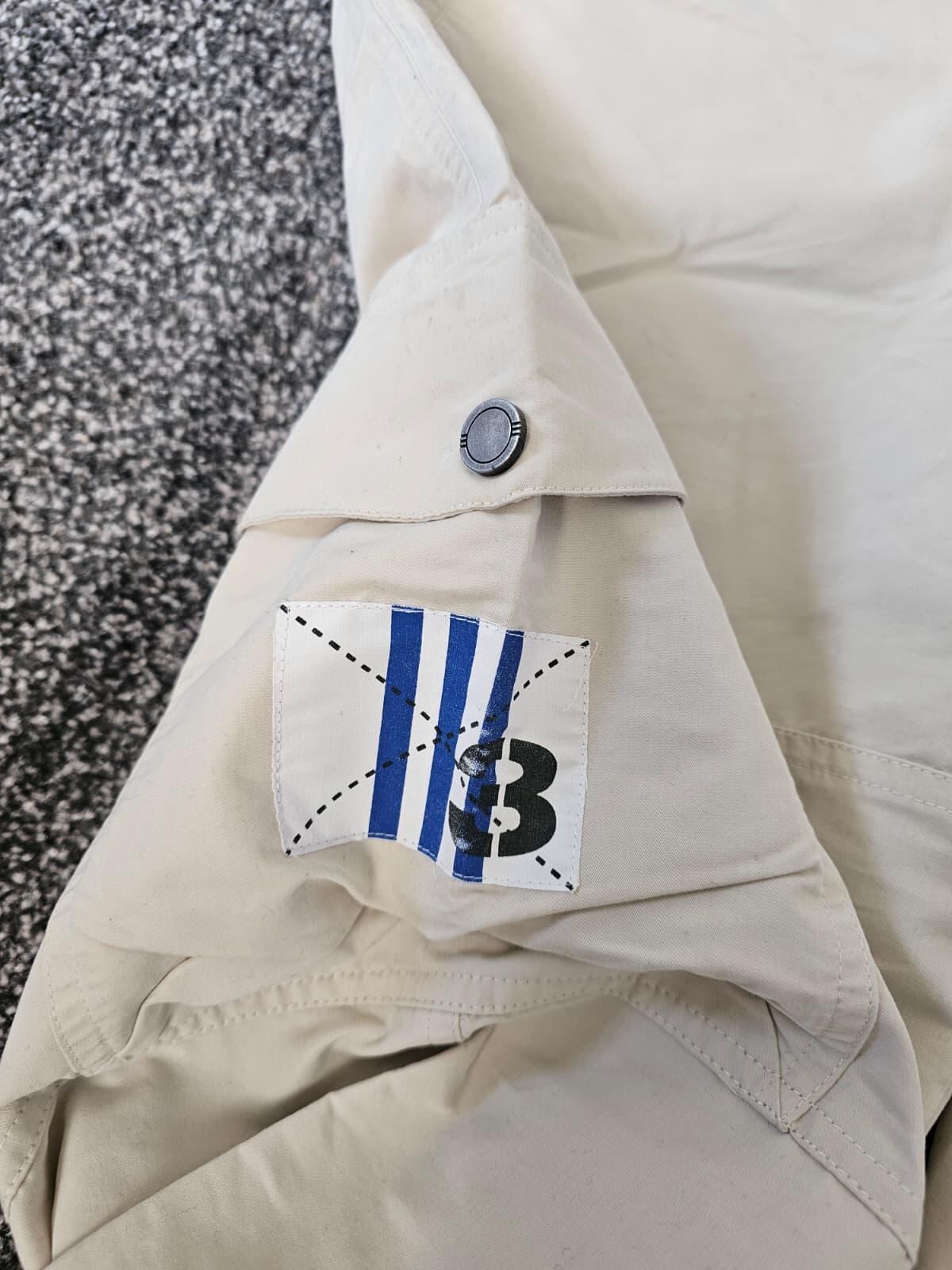 Adidas Mens Y2K Style 2000's 3/4 Long Utility Cargo Shorts - M/Medium - Beige