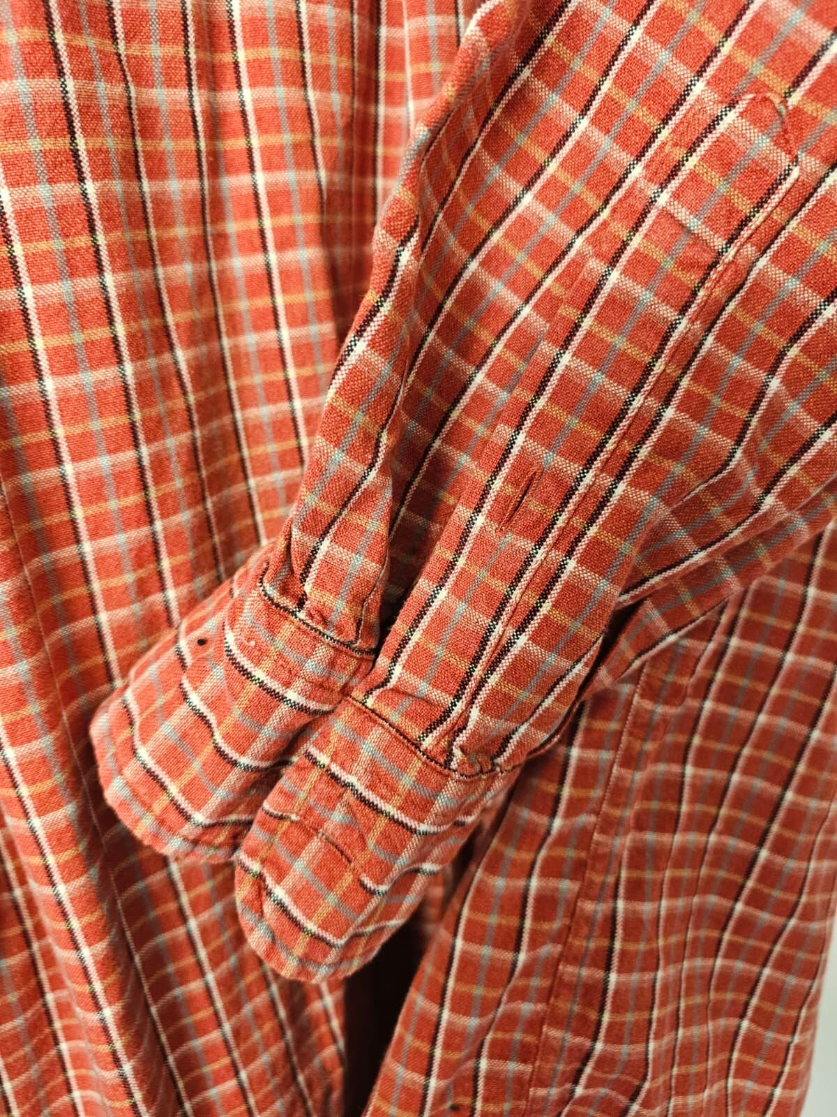 Browning Men's Oxford Style Long Sleeve Flannel Check Shirt - XL/Extra Large-Red