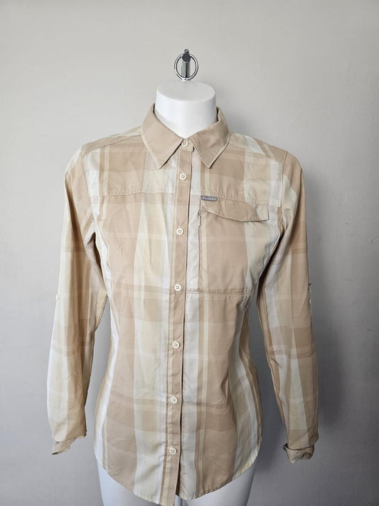 Columbia Women's Technical Outdoor Expedition/Hiking/Trek Long Sleeve Shirt - M