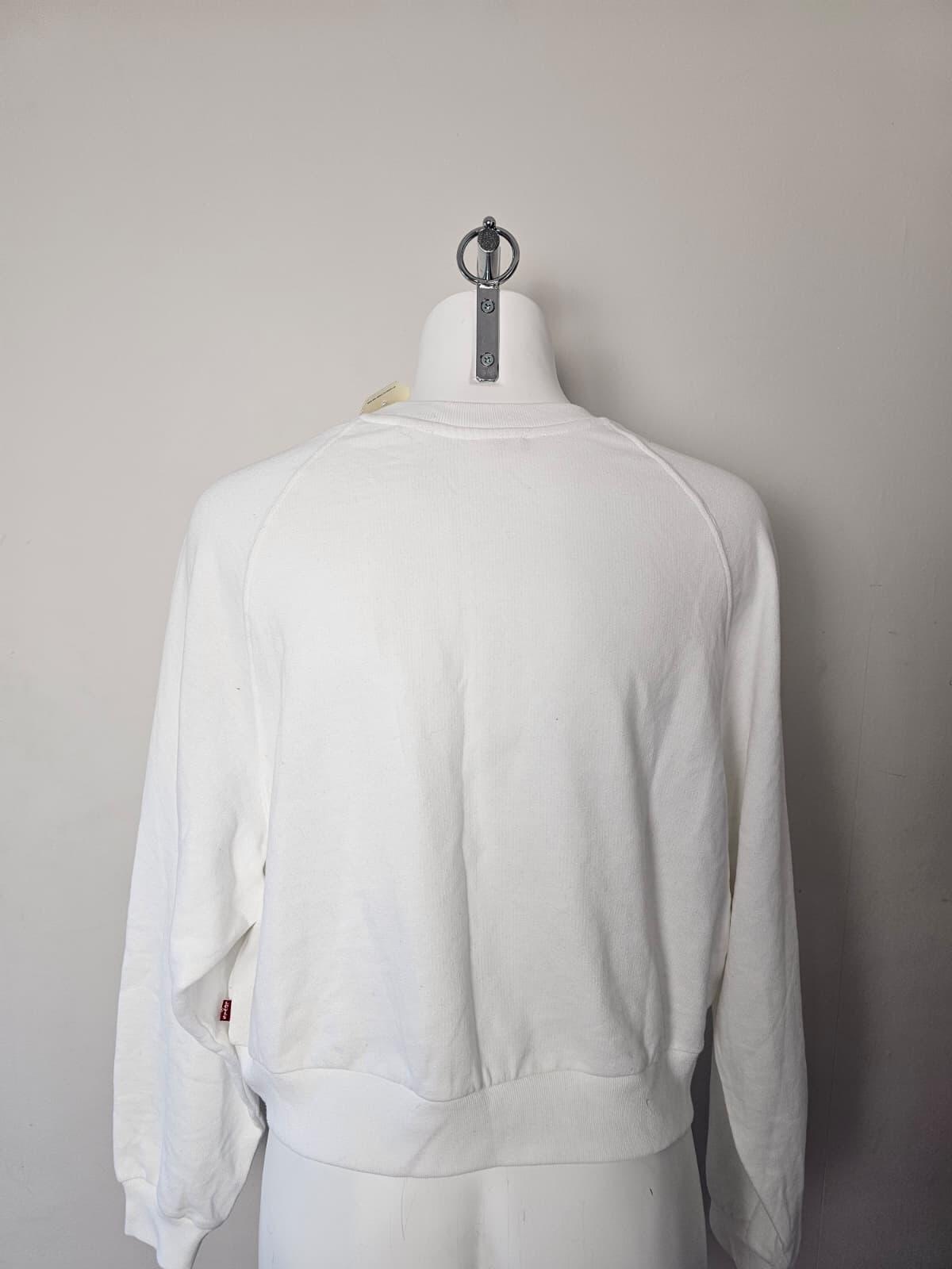Levi's Women's Pullover Cropped Jumper/Sweatshirt Pattern Print - M/Medium