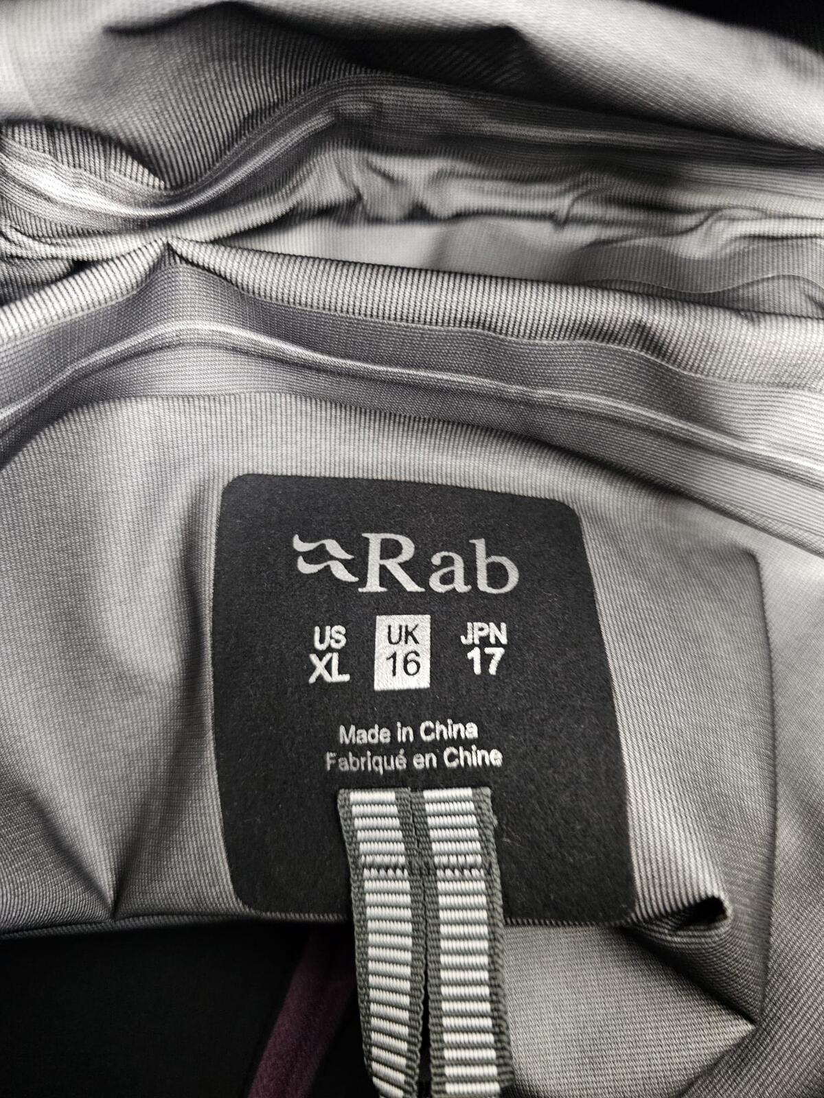 Rab Women's Gore-Tex Kangri Full Zip Hooded Technical Walking/Hiking Jacket - 16
