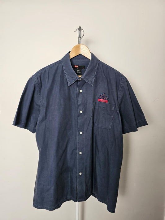 Diesel Men's Y2K Mechanic/Grease Monkey Style Short Sleeve Shirt - XL/Extra Large