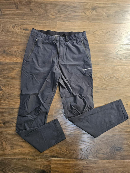 Montane Men's Activewear/Casual Hike/Walk Trousers/Pants - M/Medium 30/30 -Black