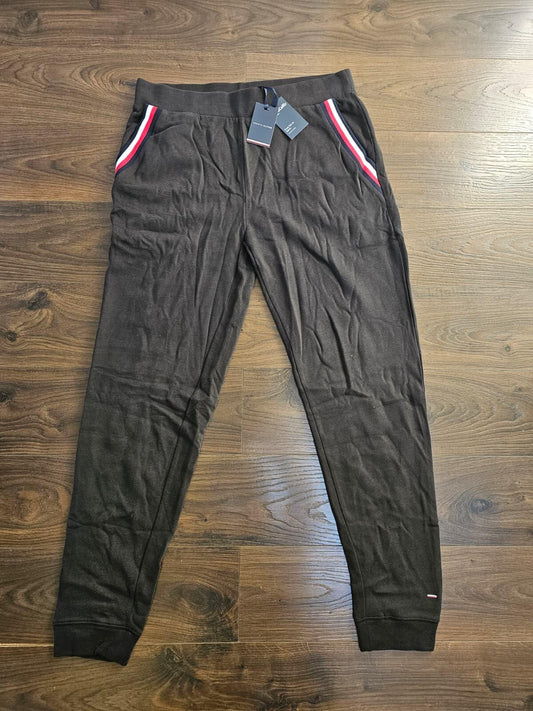 Tommy Hilfiger Men's Casual Jogger Bottoms/Sweat Pants - L/Large - Black