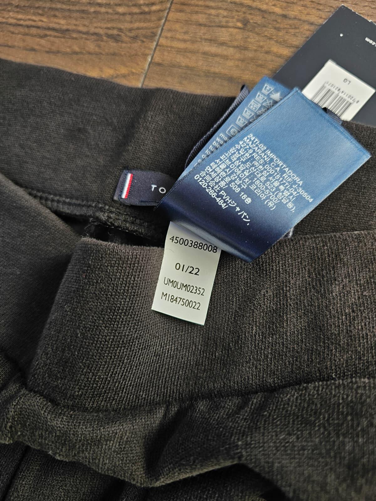Tommy Hilfiger Men's Casual Jogger Bottoms/Sweat Pants - L/Large - Black