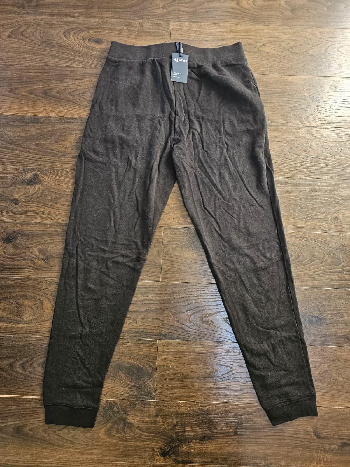 Tommy Hilfiger Men's Casual Jogger Bottoms/Sweat Pants - L/Large - Black