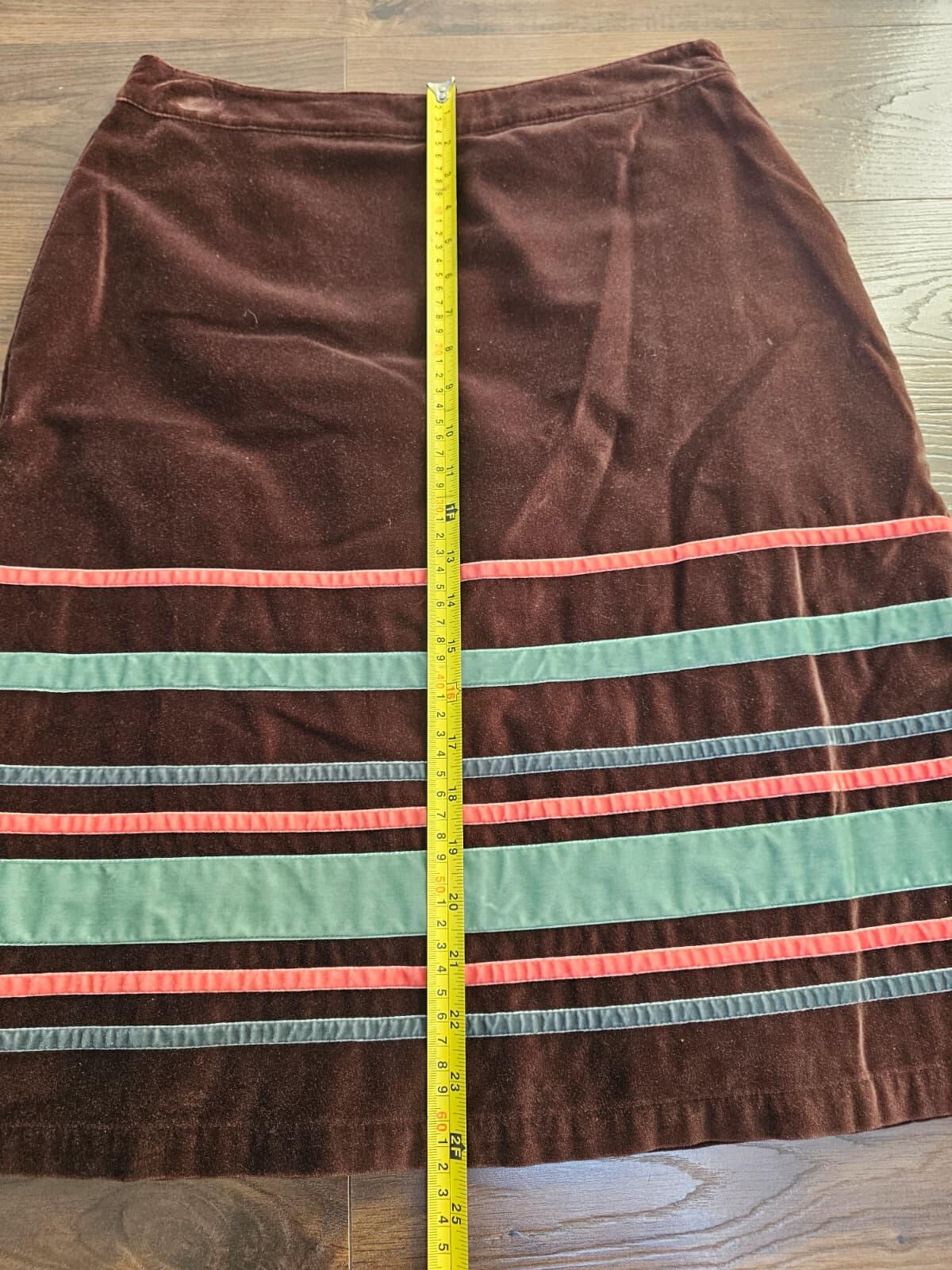 Boden Women's Vintage Y2K A-Line Fun Boho Style Skirt - UK 12 -Brown/Multicolour