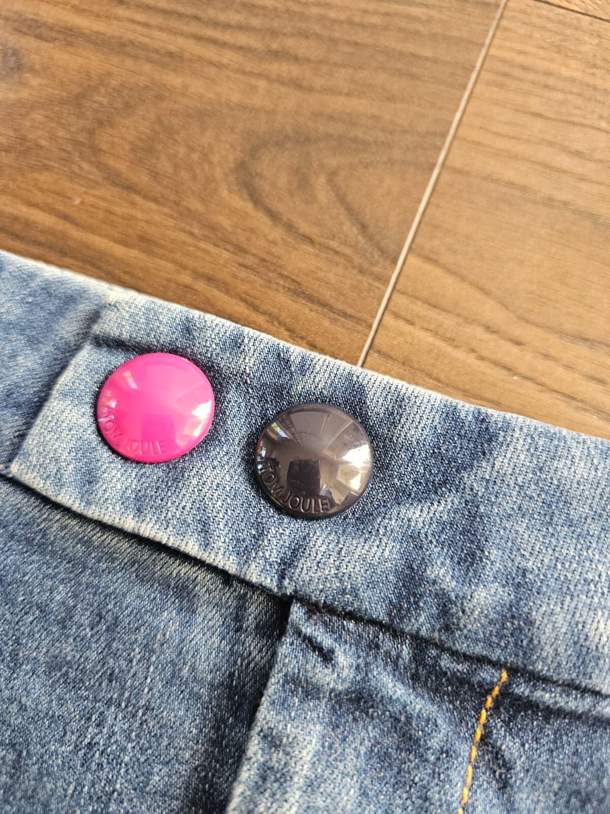 Tom Joule Joules Y2K Style Button Front Pocket Mini Denim Skirt - UK 10