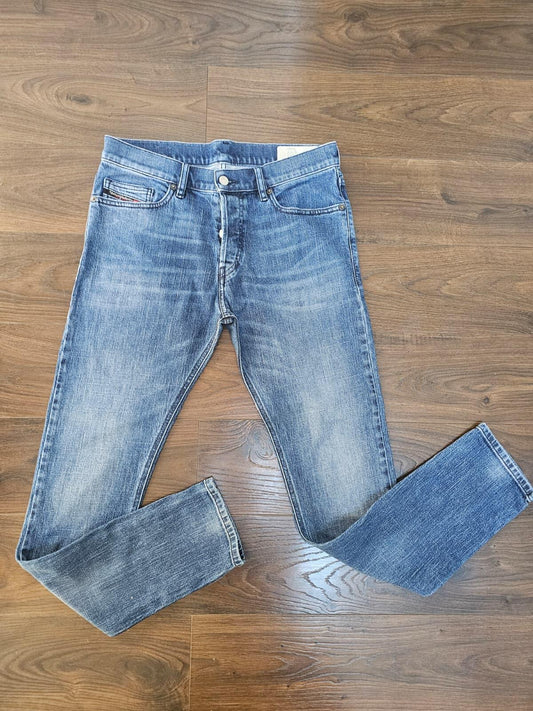 Diesel Men's D-Luster Blue Denim Jeans 511 Slim Fit - W30/32L