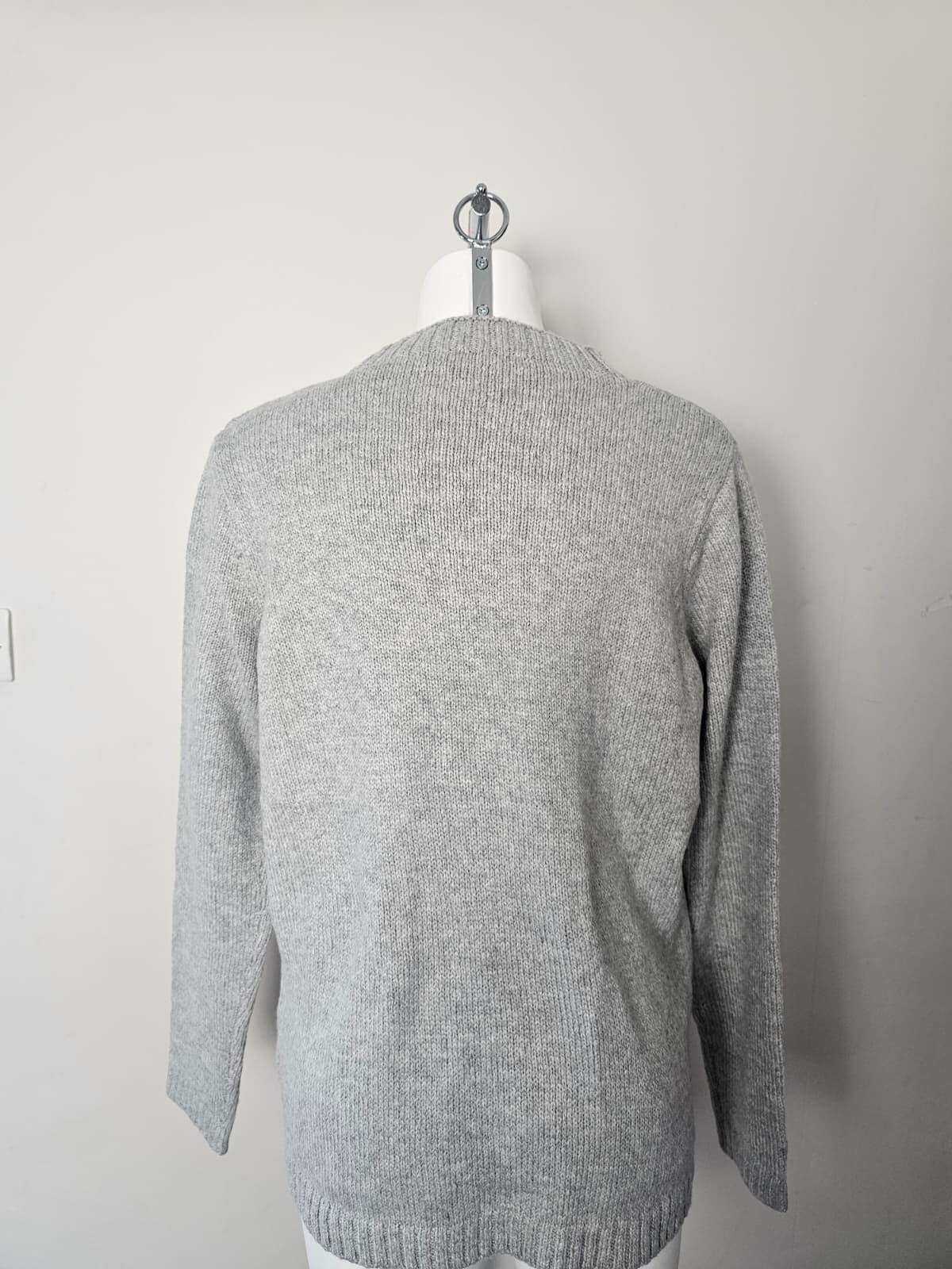Sea Salt Cornwall Womens Fisherman Style Merino Blend Knitted Spring Jumper - 18