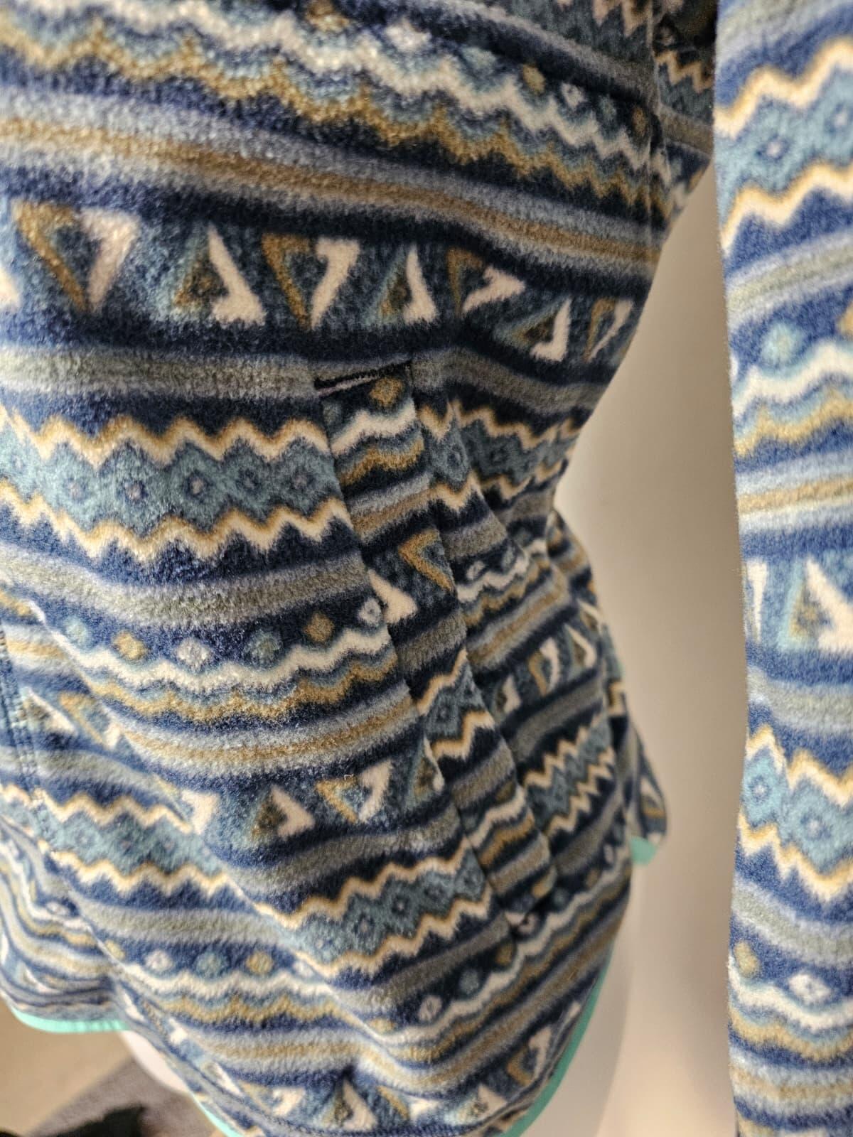 Passenger Womens 1/2 Zip Aztec/Geo Print Pullover Fleece  - M/Medium/UK 12