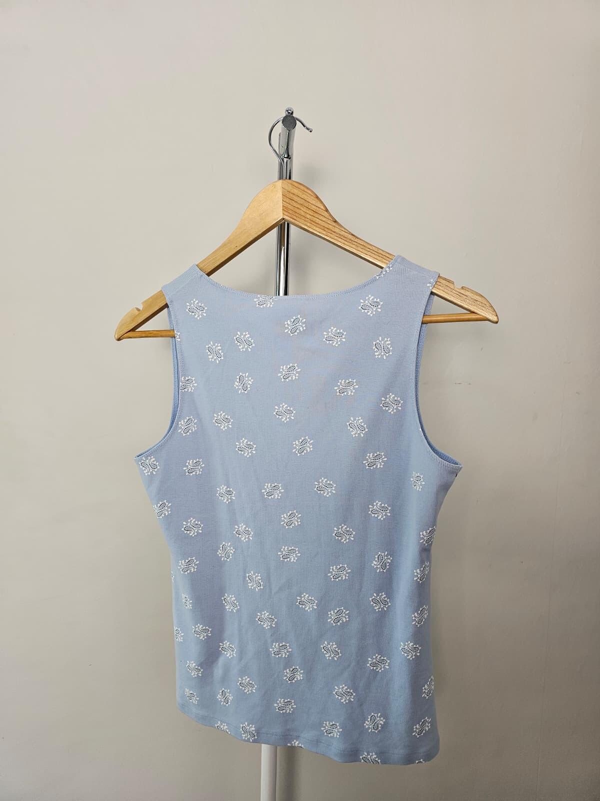 Vintage Next Womens/Ladies Sleeveless Boho Pattern Print Top/Blouse - UK 10