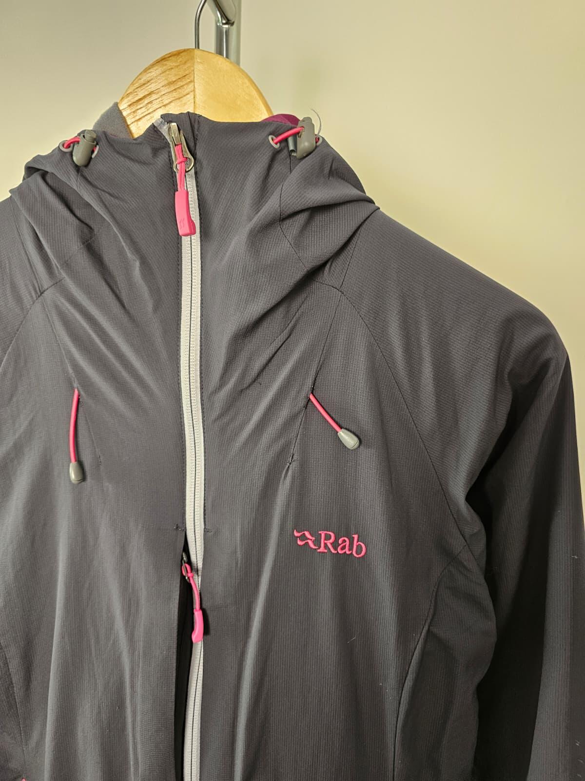 Rab Women's Vapour Full Full Zip Mid Layer Technical Jacket - UK 10 - Grey