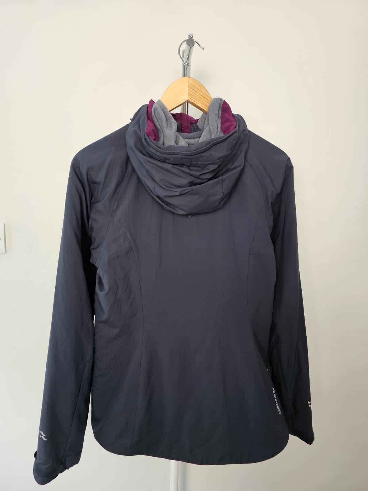 Rab Women's Vapour Full Full Zip Mid Layer Technical Jacket - UK 10 - Grey