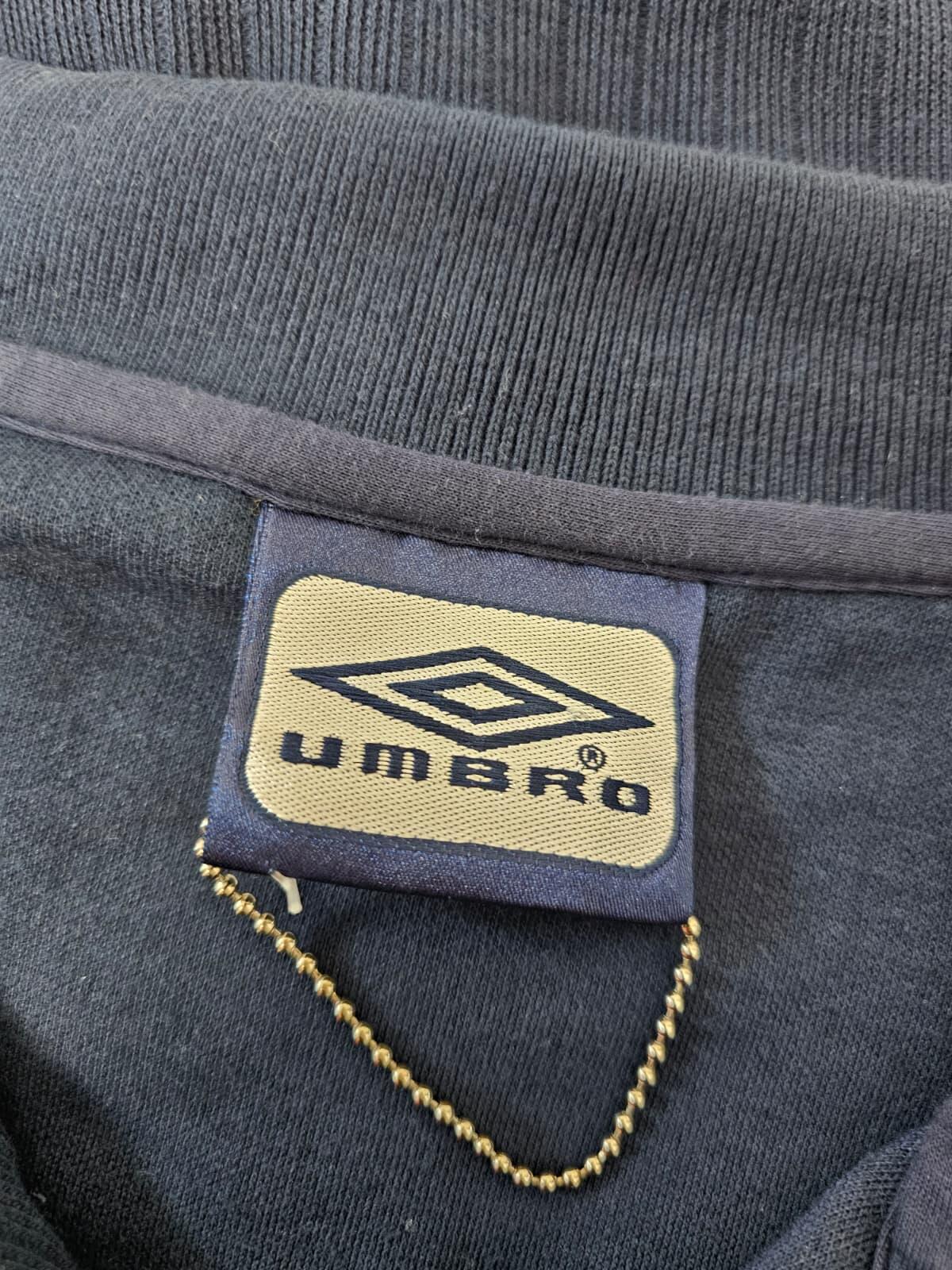 Umbro Mens Y2K 2000's Embroidered Polo Shirt - M/Medium - Navy